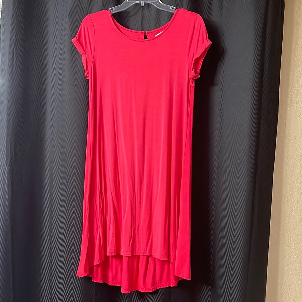 Relaxing cute tshirt material dress